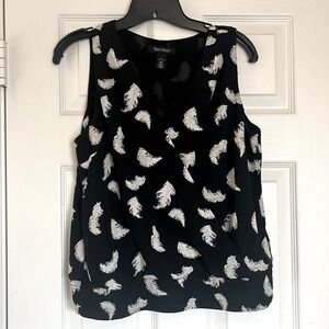 White House Black Market sleeveless surplice shell top, size small